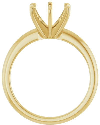 Sužadėtuvių Žiedas „Solitaire“ 585 Geltonojo Aukso Round 8.2mm (2)