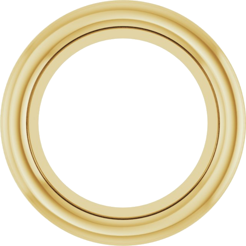 18K Yellow 4.8 mm Round Bezel-Set Slide Pendant Mounting (1)