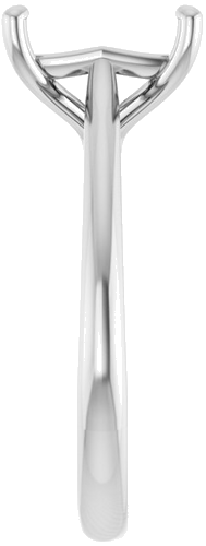 Sužadėtuvių Žiedas „Solitaire“ 585 Baltojo Aukso Emerald 9mm x 7mm (4)