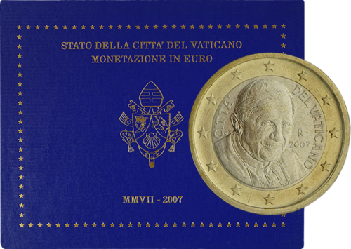 2007 Vatikanas Benediktas XVI euro monetų rinkinys (1)