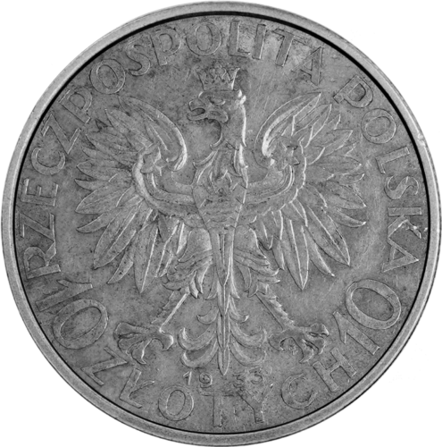 10 zlotych Queen Jadwiga (1932-1933) Poland silver coin (2)