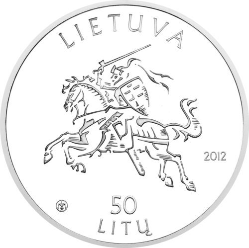 2012 Maironis Lithuania 50 litas silver coin PF 69 ULTRA CAMEO (4)