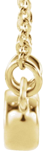 Pakabukas „Accented Bezel-Set“ 585 Geltonojo Aukso Round 4mm (2)