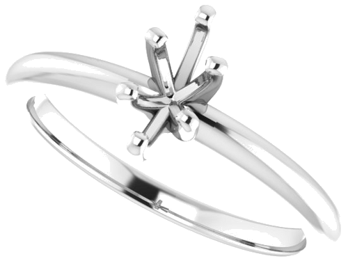 14K White  7x3.5 mm Marquise Solitaire Engagement Ring Mounting (5)