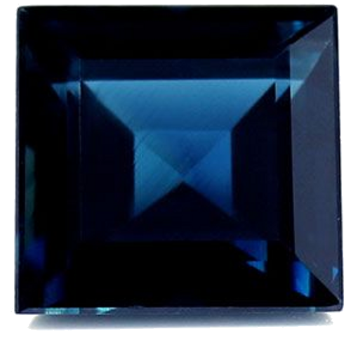 2.07 carat BLUE Square Safyras (1)
