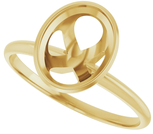 14K Yellow 9x7 mm Oval Solitaire Engagement Ring (5)