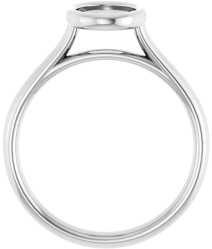 Platinum  8x6 mm Oval Solitaire Engagement Ring Mounting (2)