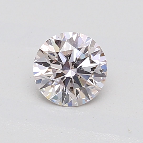 0.5 carat Very Light  Pink-SI2 GD cut Natūralus Round Deimantas (1)