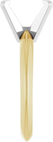 Sužadėtuvių Žiedas „Heavy Solitaire“ 585 Baltojo Ir Geltonojo Aukso Emerald 8mm x 6mm (4)