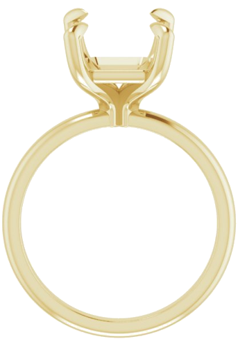 Sužadėtuvių Žiedas „Solitaire“ 585 Geltonojo Aukso Emerald 11mm x 9mm (2)