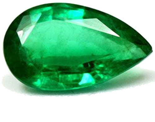 1.95 carat GREEN Pear Smaragdas (1)