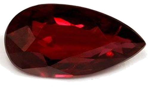 1.07 carat RED Pear Rubinas (1)