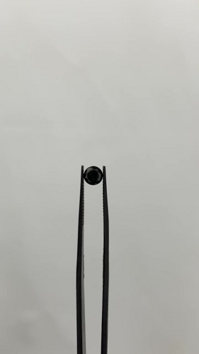 0.84 carat Fancy Black-VVS2 Excellent cut Natūralus Round Deimantas (1)