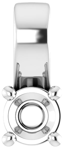 14K White 3.2 mm Round Pendant Mounting (1)