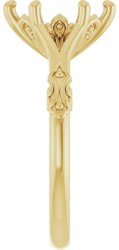 Sužadėtuvių Žiedas „Solitaire Sculptural“ 10k yellow gold Marquise 10mm x 5mm (4)