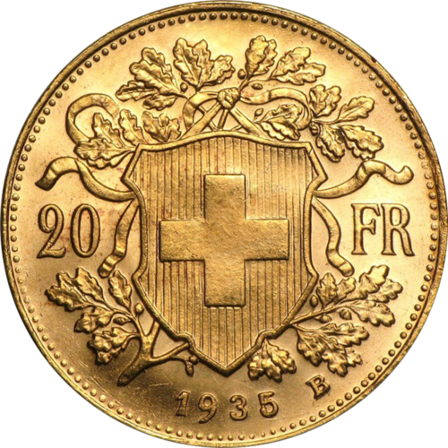 20 Francs Helvetica (1897-1935) Switzerland Gold Coin (2)