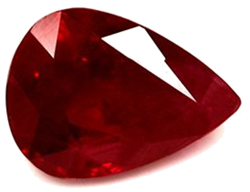 1.12 carat RED Pear Rubinas (1)