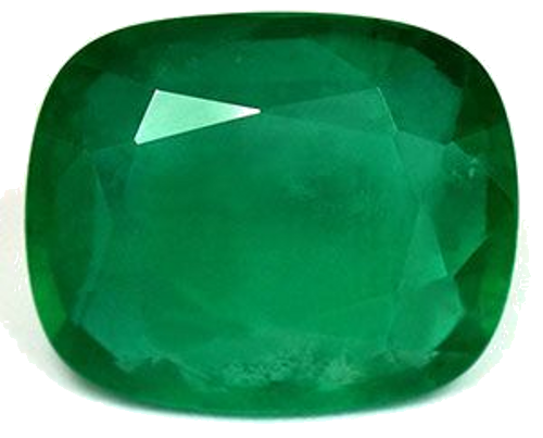 6.46 carat GREEN Cushion Smaragdas (1)