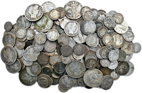 1 kg Historical silver coins Netherlands (fineness .720) (1)