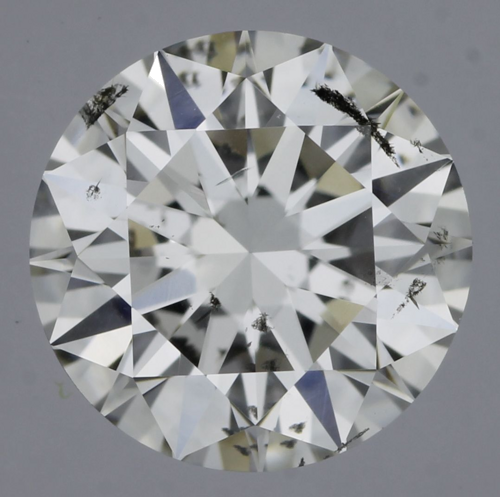0.72 carat G-SI2 Excellent cut Natūralus Round Deimantas (1)