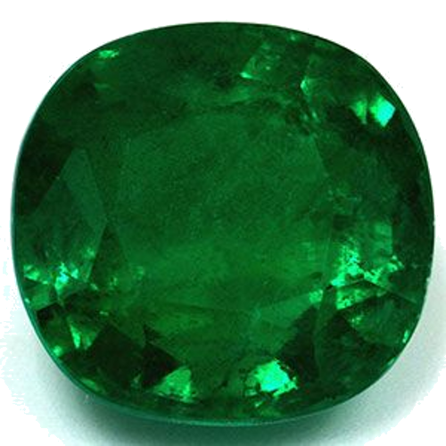 5.38 carat GREEN Cushion Smaragdas (1)