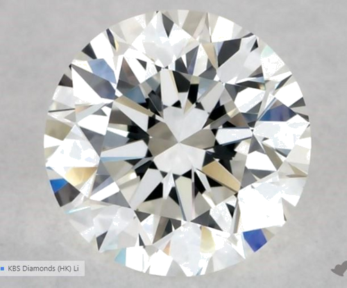 0.57 carat H-VVS2 Excellent cut Natūralus Round Deimantas (1)