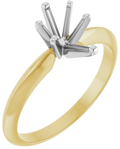 Sužadėtuvių Žiedas „Lightweight Solitaire“ 585 Baltojo Ir Geltonojo Aukso Pear Shape 8.5mm x 5mm (1)