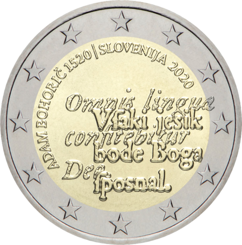 2020 Slovenia Adam Bohorič 2 euro coin (1)