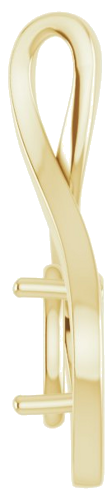 14K Yellow  9x7 mm Oval Pendant Mounting (3)