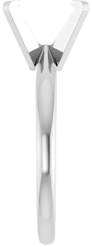 Sužadėtuvių Žiedas „Solitaire“ 585 Baltojo Aukso Emerald 8mm x 6mm (4)