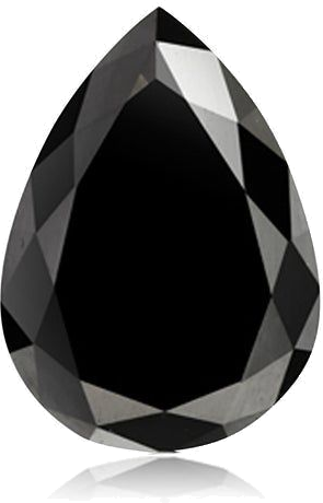 1.04 carat Fancy  Black-VVS2 Natūralus Pear Deimantas (1)