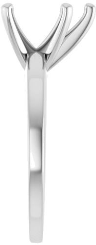 Sužadėtuvių Žiedas „Solitaire“ 417 Baltojo Aukso Pear Shape 10mm x 7mm (4)