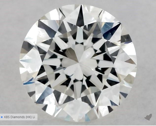 0.54 carat G-VS2 Excellent cut Natūralus Round Deimantas (1)