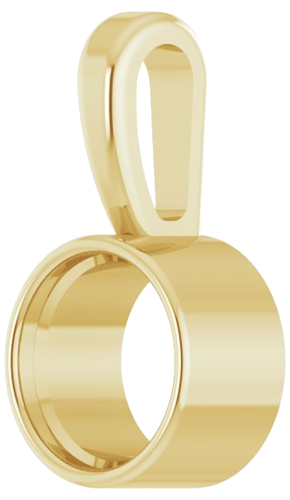 Pakabukas „Bezel-Set Solitaire“ 585 Geltonojo Aukso Round 4mm (2)