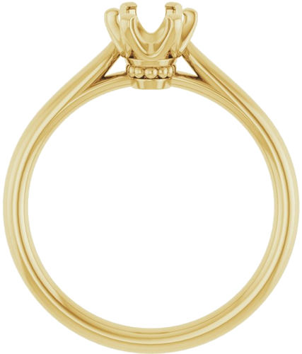 Sužadėtuvių Žiedas „Solitaire“ 585 Geltonojo Aukso Oval 7mm x 5mm (2)