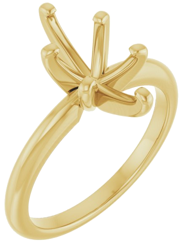 Sužadėtuvių Žiedas „Solitaire“ 585 Geltonojo Aukso Marquise 12mm x 6mm (1)