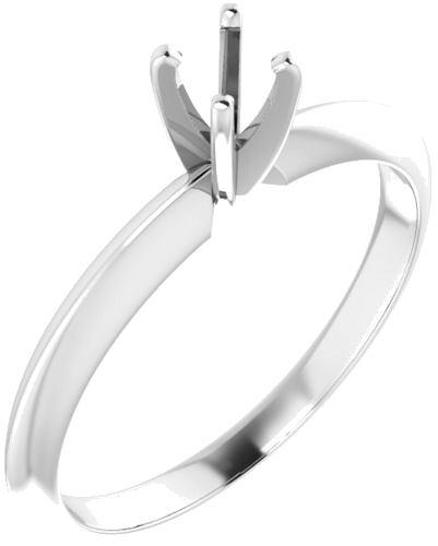 Sužadėtuvių Žiedas „Light Solitaire“ 585 Baltojo Aukso Round 3.5mm x 3.9mm (1)