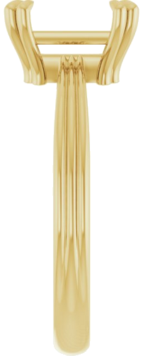 Sužadėtuvių Žiedas „Solitaire“ 585 Geltonojo Aukso Emerald 8mm x 6mm (4)