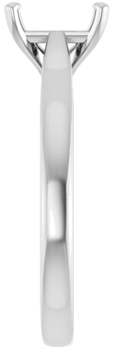 Sužadėtuvių Žiedas „Solitaire“ 950 Platinos Emerald 7mm x 5mm (4)