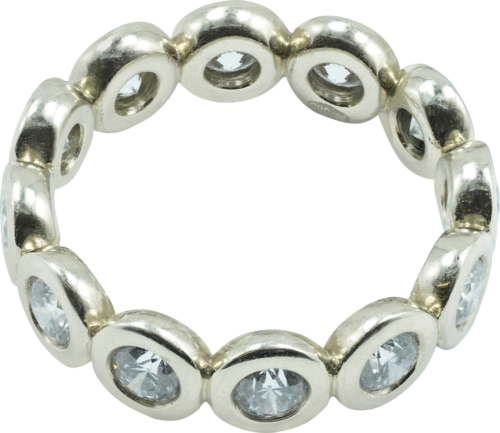 Gold ring with diamonds CIRCLE OF LIFE (1)