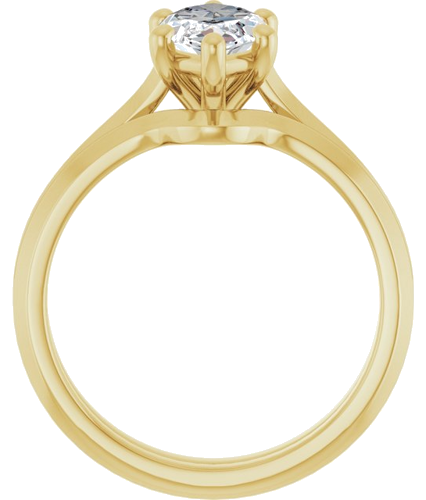 Sužadėtuvių Žiedas „Solitaire“ 585 Geltonojo Aukso Marquise 12mm x 6mm (7)