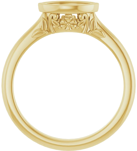 Sužadėtuvių Žiedas „Bezel-Set“ 585 Geltonojo Aukso Marquise 8mm x 4mm (2)