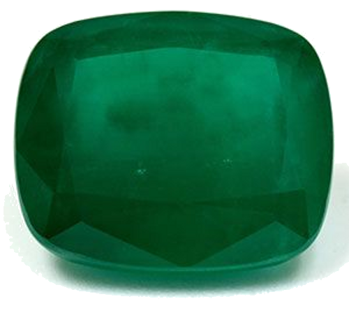 11.33 carat GREEN Cushion Smaragdas (1)