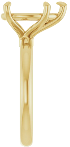 Sužadėtuvių Žiedas 585 Geltonojo Aukso Pear Shape 12mm x 8mm (4)