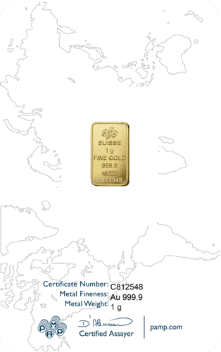 1 g Investment Gold Bar Rose PAMP (3)