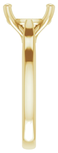 14K Yellow 11x9 mm Oval Engagement Ring Mounting (4)