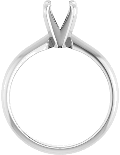 Sužadėtuvių Žiedas „Light Solitaire“ 585 Baltojo Aukso Square 4.5mm (2)