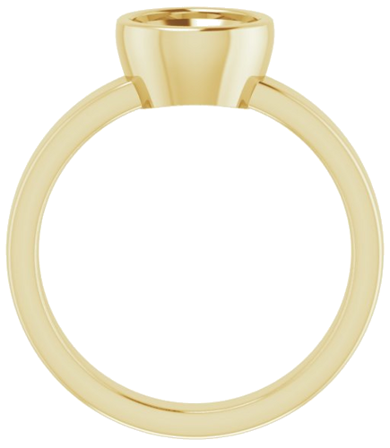 14K Yellow 7 mm Round Solitaire Engagement Ring Mounting (2)