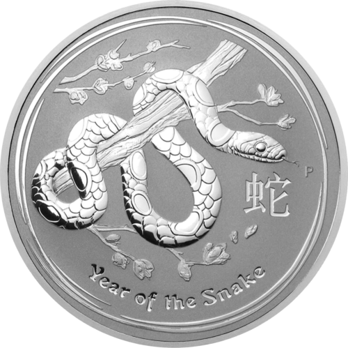 1/2 oz Year of the Snake 2013 (Lunar II) Australia Silver Coin (1)