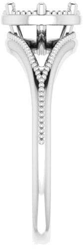 Sužadėtuvių Žiedas „Solitaire“ 585 Baltojo Aukso Round 6.5mm (4)